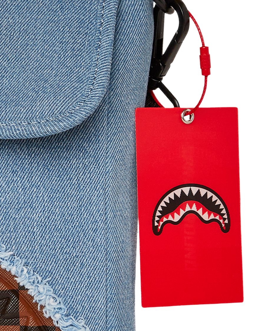 DENIM SHARK MESSENGER SLING