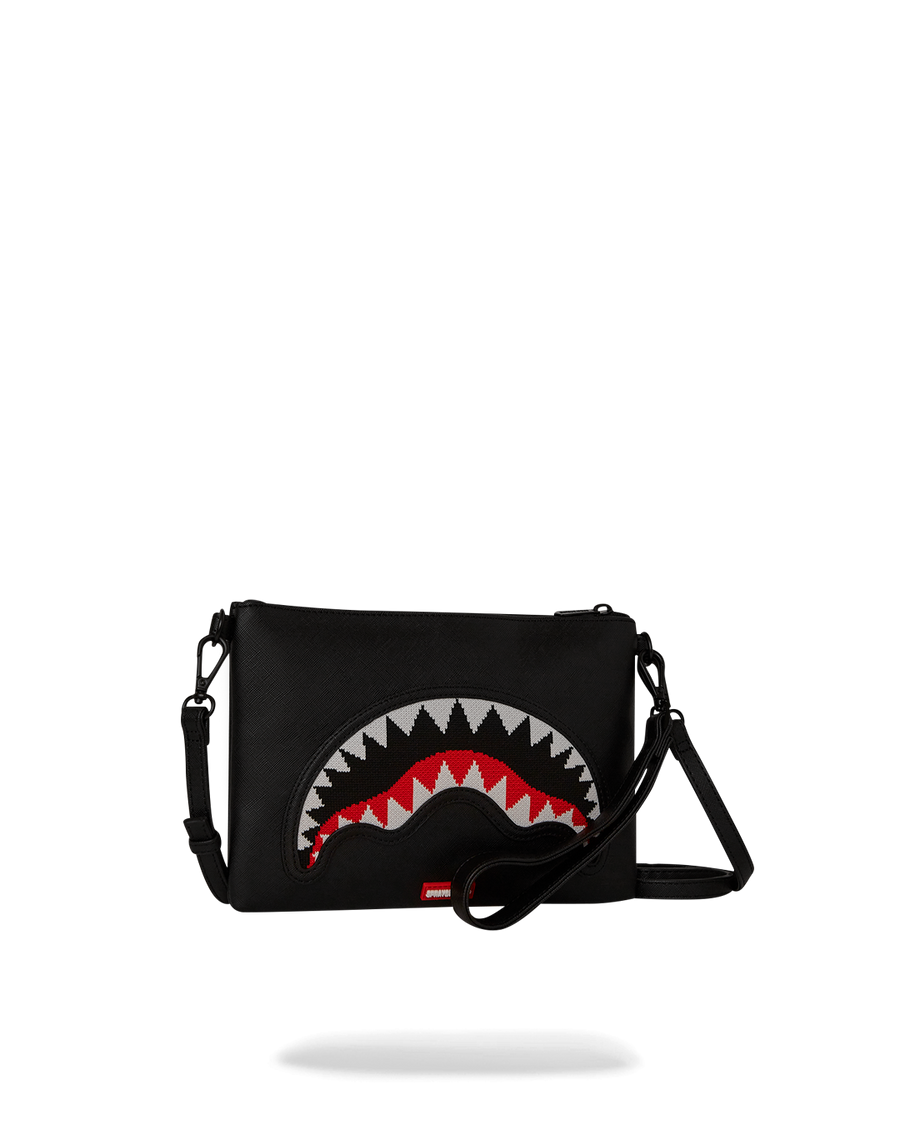 FLY KNIT MOUTH CROSSOVER CLUTCH