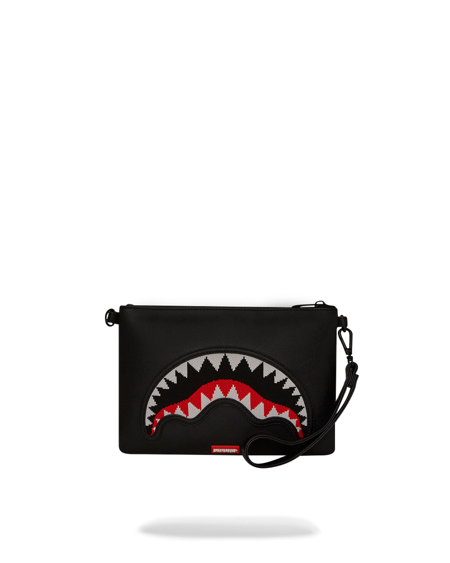 FLY KNIT MOUTH CROSSOVER CLUTCH
