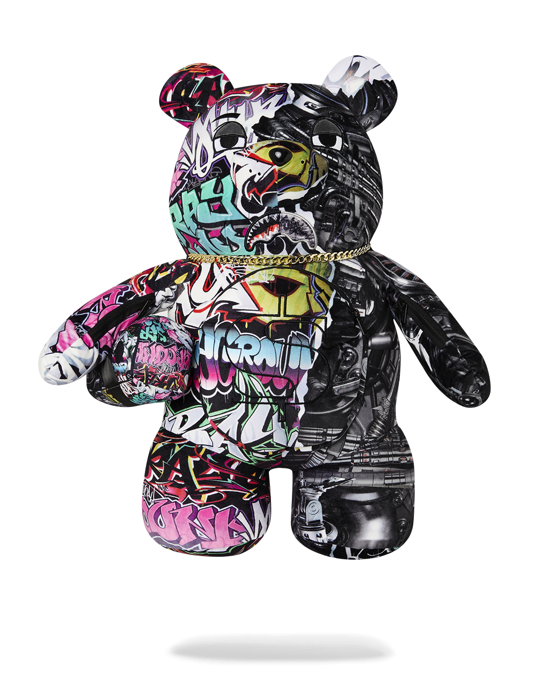 SPLIT CYBERSHARK MONEYBEAR TEDDY BEAR BACKPACK