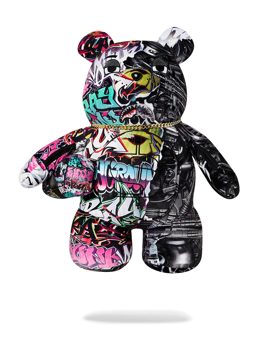 SPLIT CYBERSHARK MONEYBEAR TEDDY BEAR BACKPACK