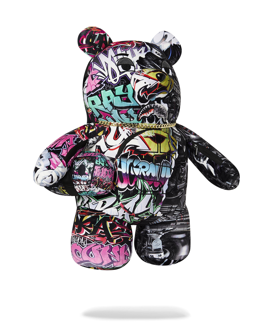 SPLIT CYBERSHARK MONEYBEAR TEDDY BEAR BACKPACK