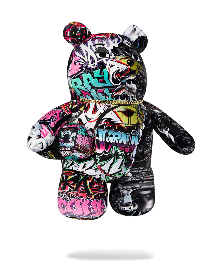 SPLIT CYBERSHARK MONEYBEAR TEDDY BEAR BACKPACK