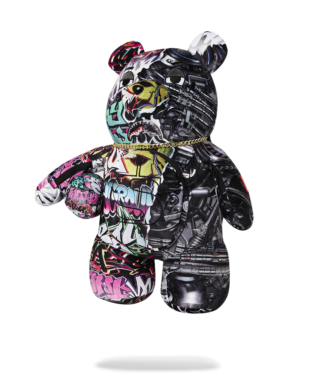 SPLIT CYBERSHARK MONEYBEAR TEDDY BEAR BACKPACK