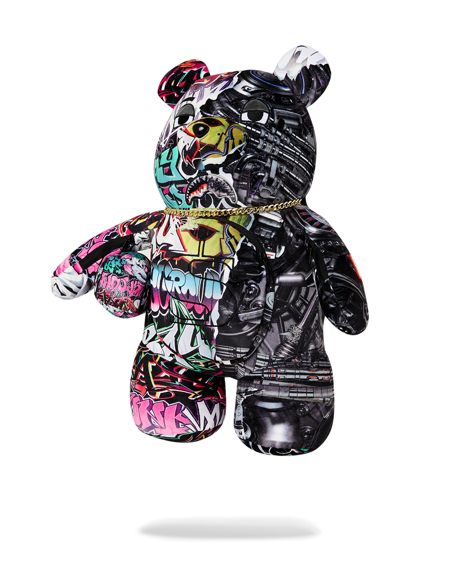 SPLIT CYBERSHARK MONEYBEAR TEDDY BEAR BACKPACK