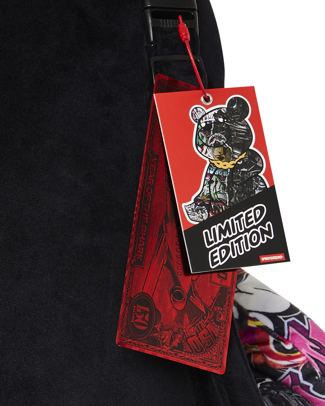 SPLIT CYBERSHARK MONEYBEAR TEDDY BEAR BACKPACK