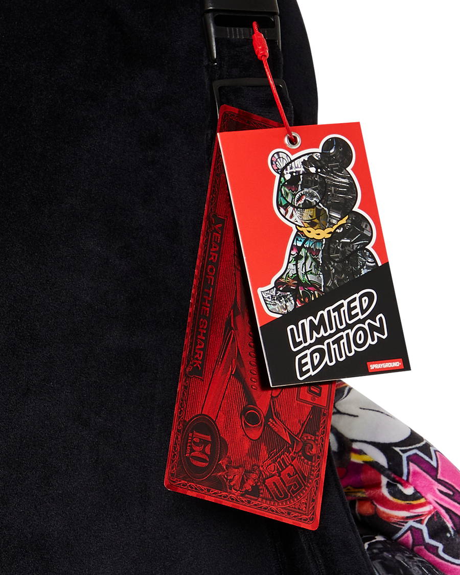 SPLIT CYBERSHARK MONEYBEAR TEDDY BEAR BACKPACK