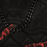 RED LEOPARD PUFFER VICE SHOULDER BAG