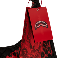 RED LEOPARD PUFFER VICE SHOULDER BAG