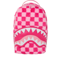 PINK FUR CHECK BACKPACK