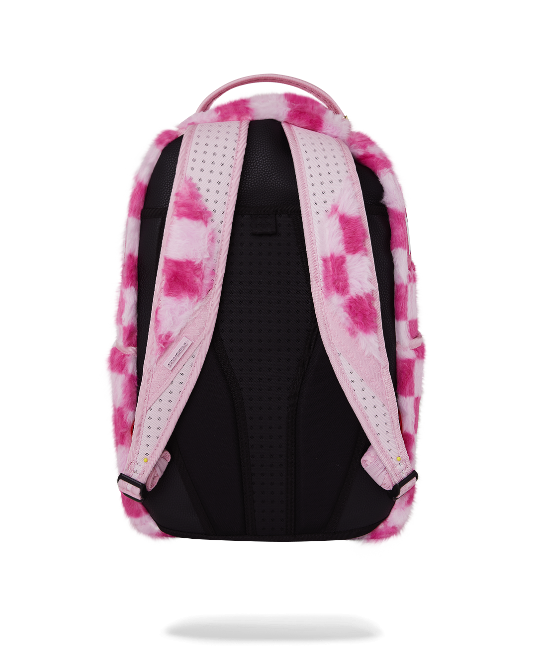 PINK FUR CHECK BACKPACK