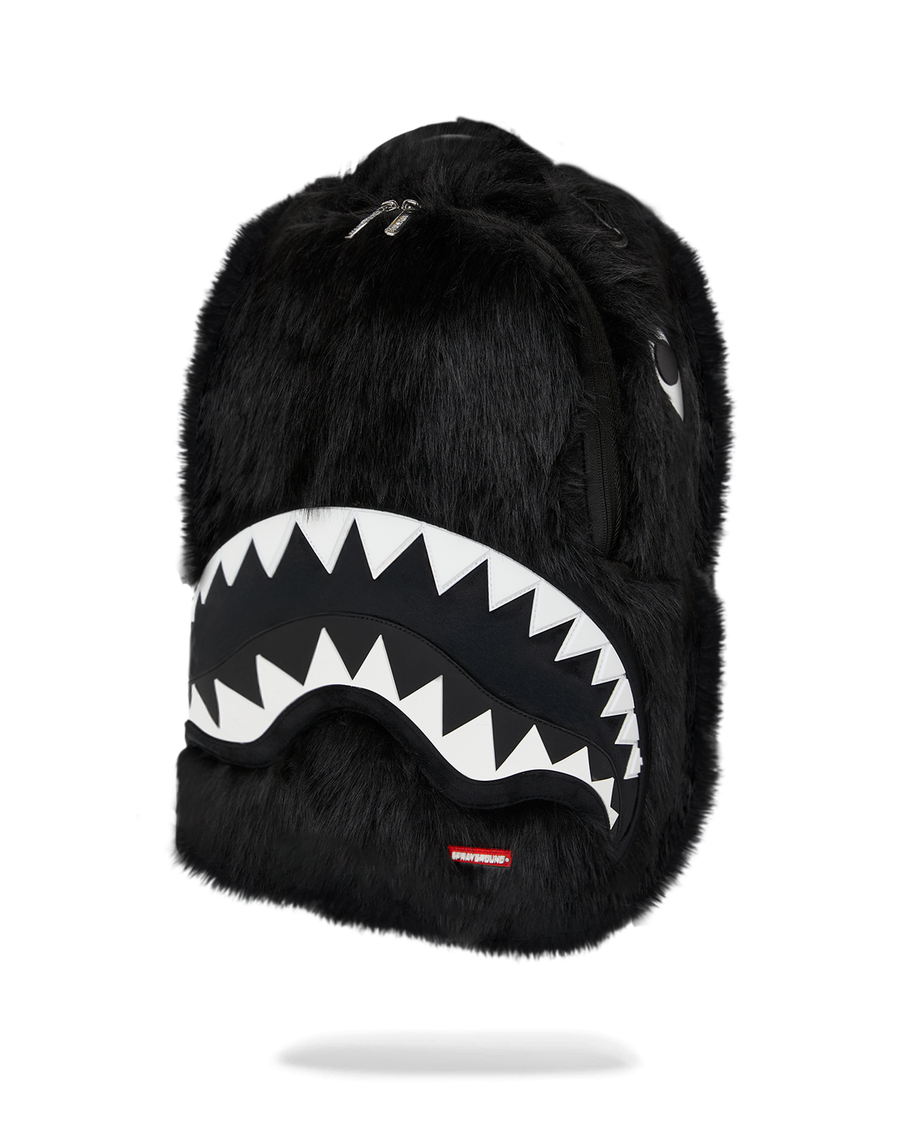 FUR CRAY BLACK BACKPACK