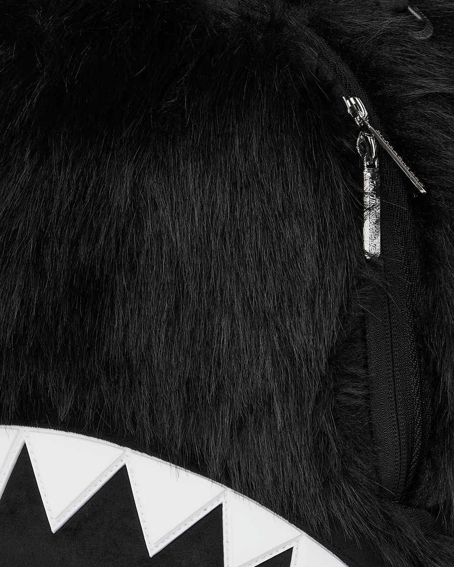 FUR CRAY BLACK BACKPACK