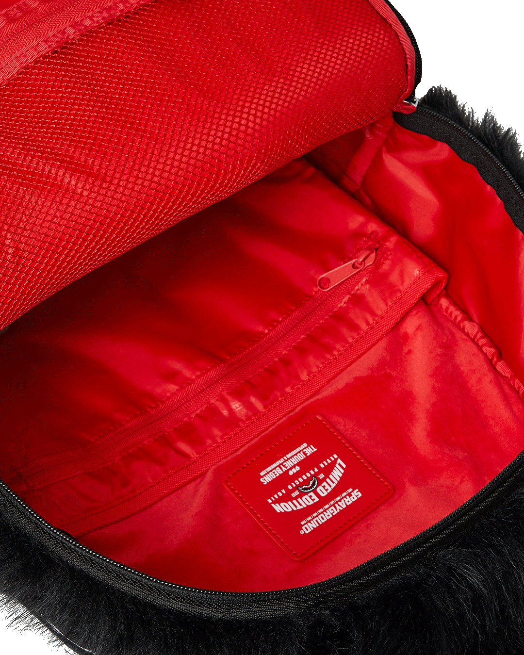 FUR CRAY BLACK BACKPACK