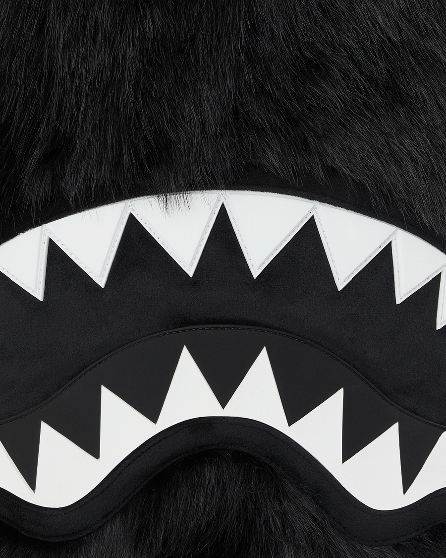 FUR CRAY BLACK BACKPACK
