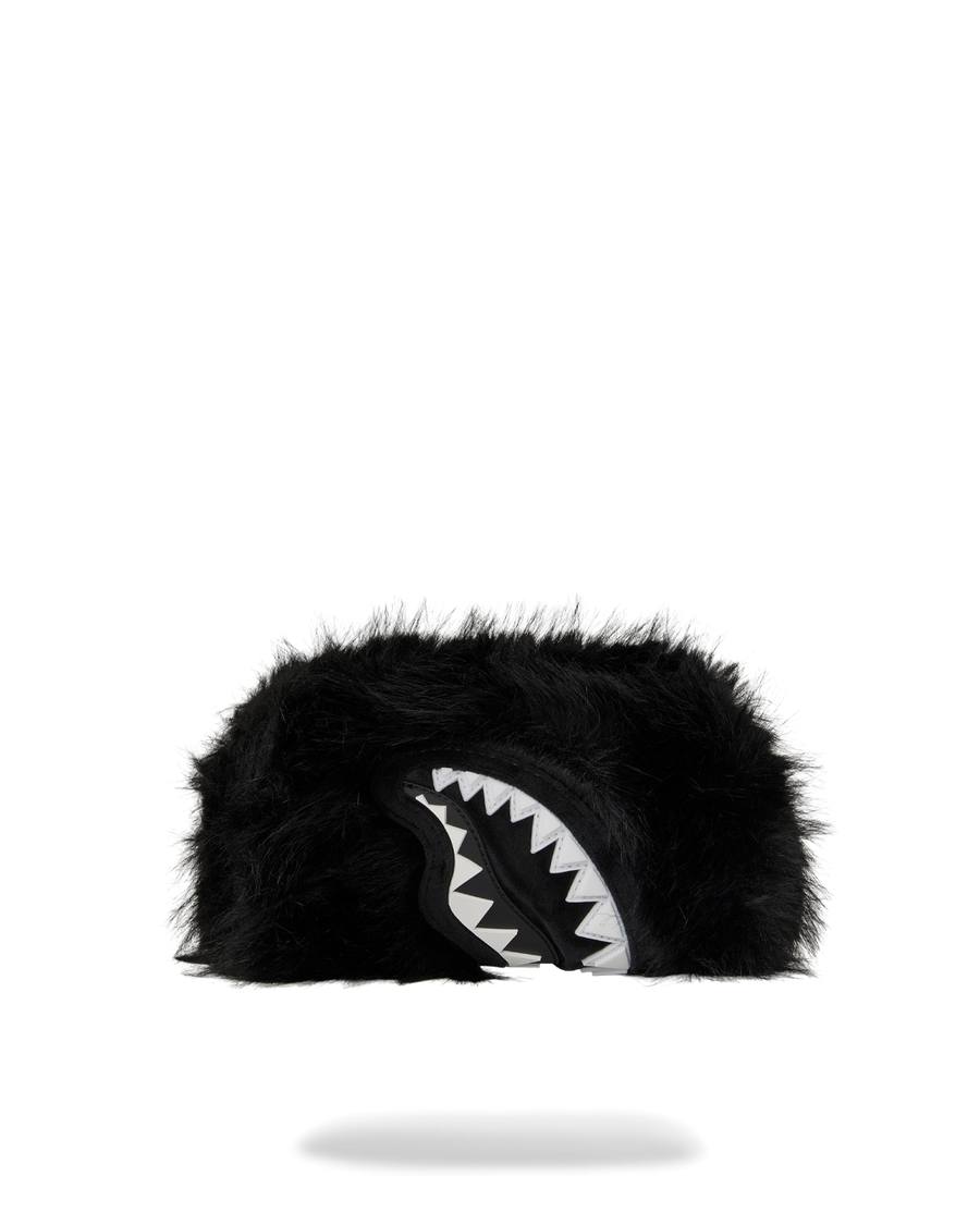 FUR CRAY BLACK POUCH