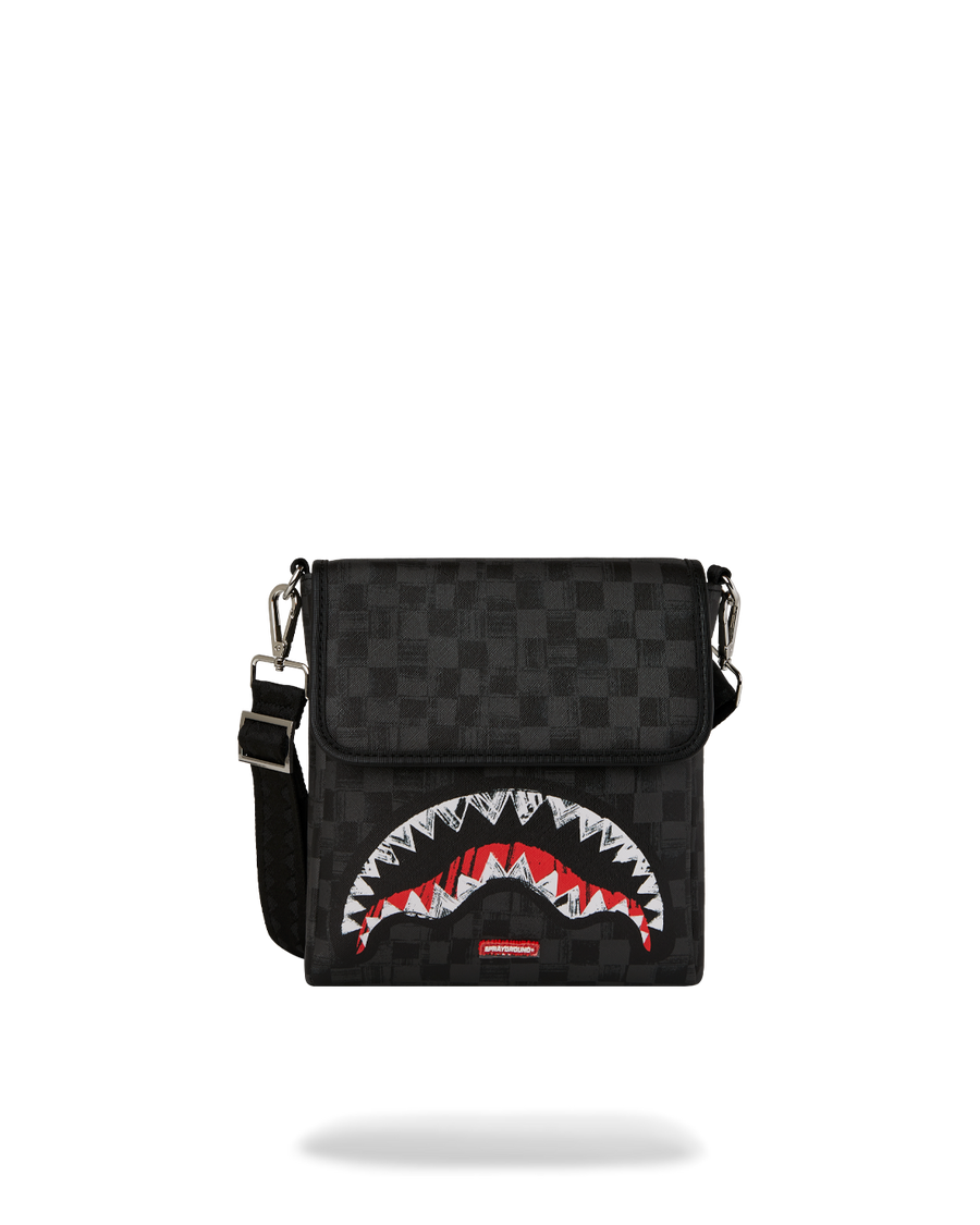 SCRIBBLE SHARK MESSENGER BAG