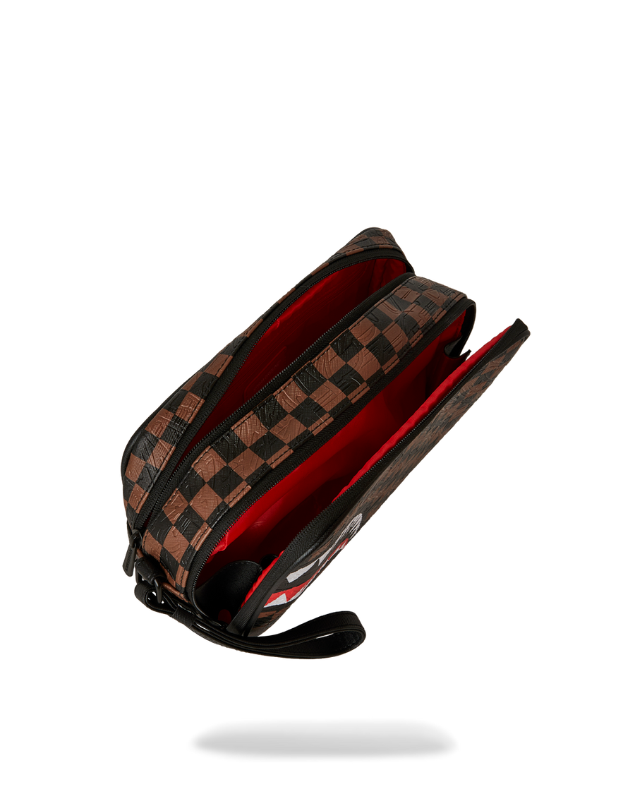 CHECK 2 EMBOSS TOILETRY BAG