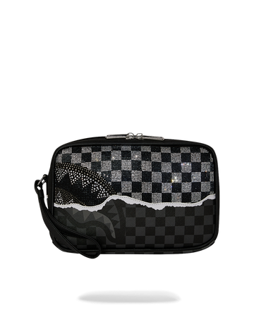 GOLD DIAMOND TEAR TOILETRY BAG