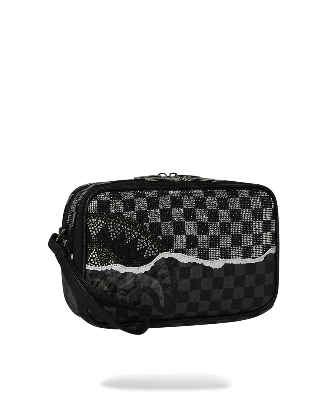 GOLD DIAMOND TEAR TOILETRY BAG