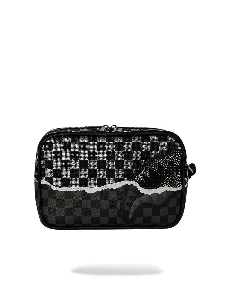 GOLD DIAMOND TEAR TOILETRY BAG