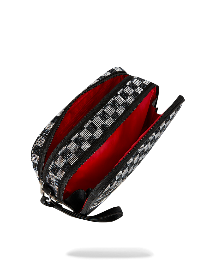 GOLD DIAMOND TEAR TOILETRY BAG