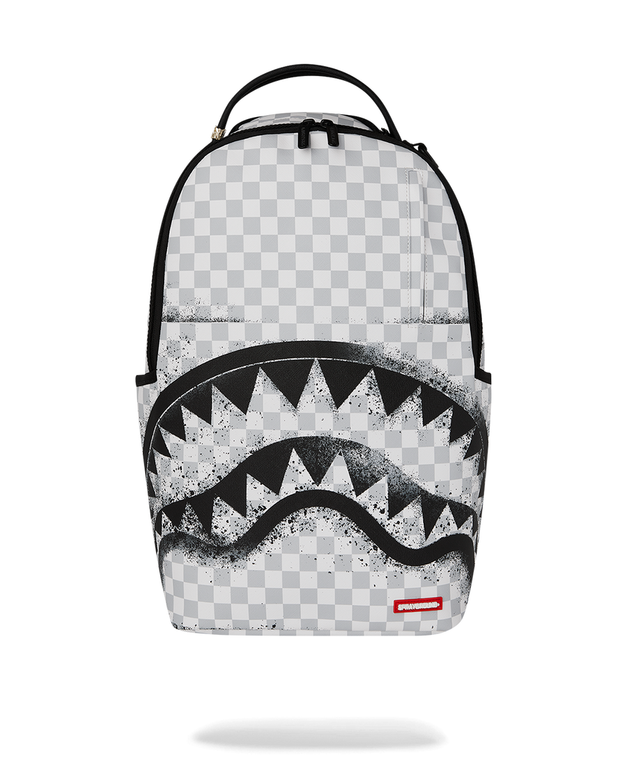 RED STENCIL SHARK BACKPACK
