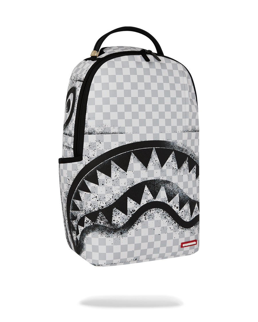 RED STENCIL SHARK BACKPACK