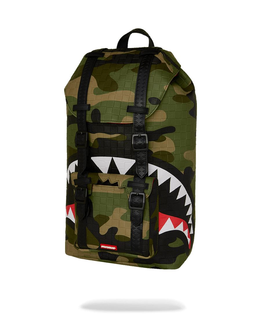WOODLAND CAMO CHECK HILLS BACKPACK