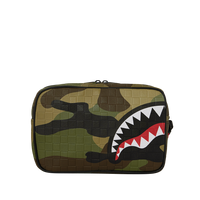 WOODLAND CAMO CHECK TOILETRY BAG