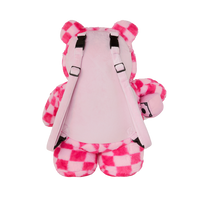 PINK FUR CHECK MONEYBEAR BACKPACK