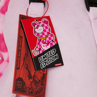 PINK FUR CHECK MONEYBEAR BACKPACK