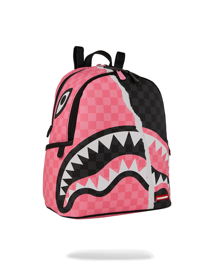 PINK AND BLACK TEAR SIP SAVAGE BACKPACK