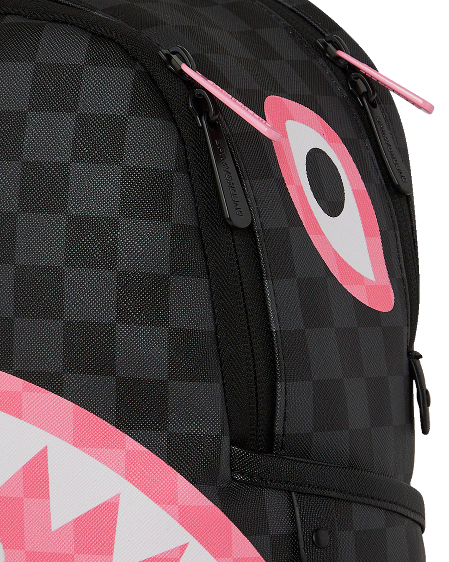 PINK AND BLACK TEAR SIP SAVAGE BACKPACK