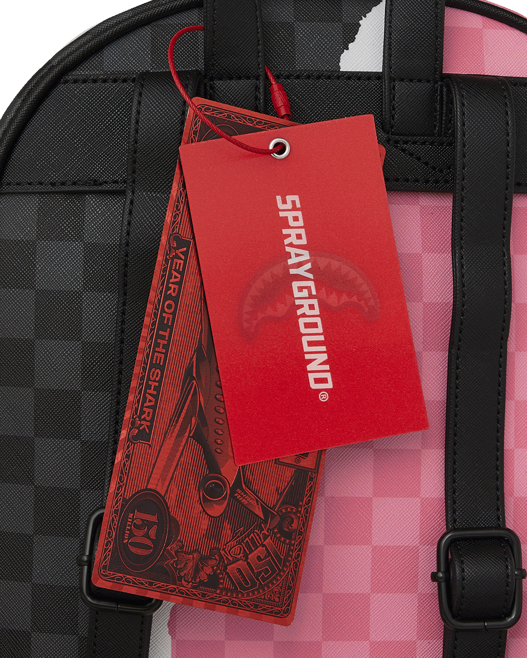 PINK AND BLACK TEAR SIP SAVAGE BACKPACK