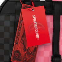 PINK AND BLACK TEAR SIP SAVAGE BACKPACK