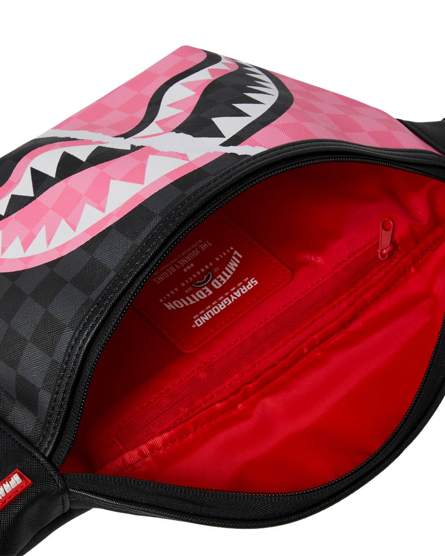 PINK AND BLACK TEAR SIP SAVVY CROSSBODY