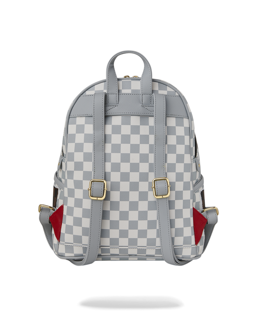CREAM AND BROWN TEAR CHECK SAVAGE BACKPACK