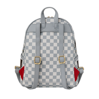 CREAM AND BROWN TEAR CHECK SAVAGE BACKPACK