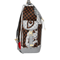 CREAM AND BROWN TEAR CHECK MONTE CARLO BACKPACK