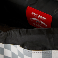 CREAM AND BROWN TEAR CHECK MONTE CARLO BACKPACK