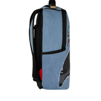 DENIM TEAR 3 AM PATCHES BACKPACK