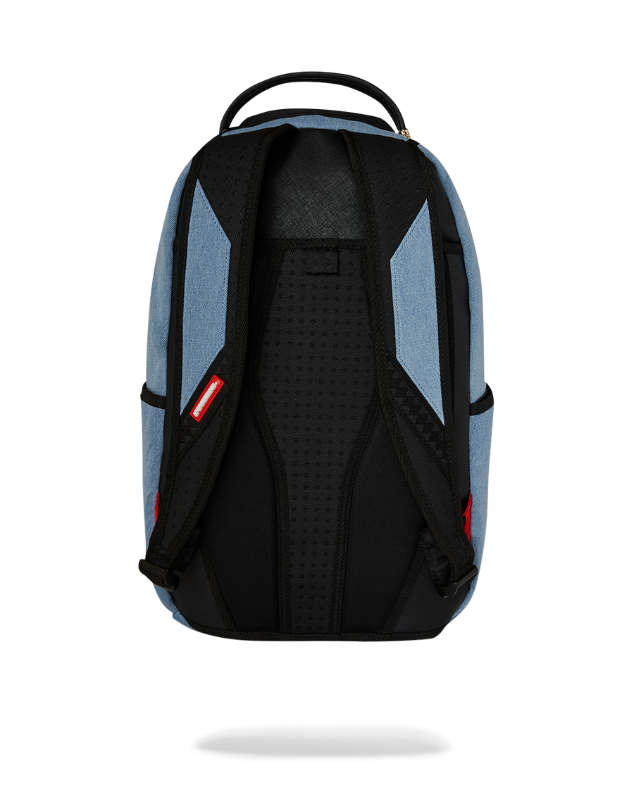 DENIM TEAR 3 AM PATCHES BACKPACK