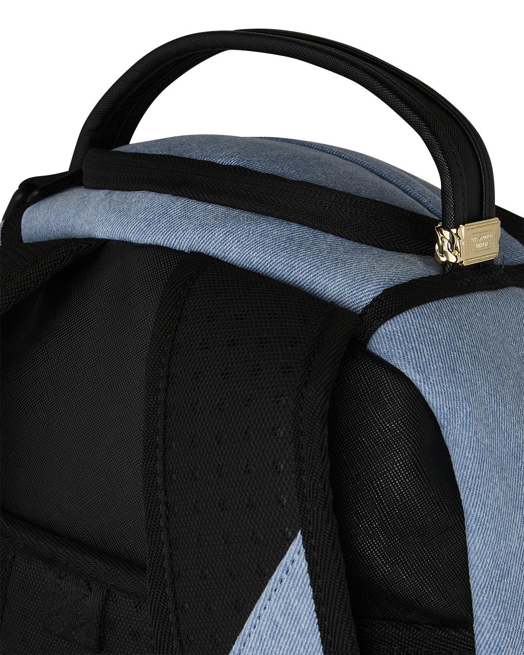 DENIM TEAR 3 AM PATCHES BACKPACK