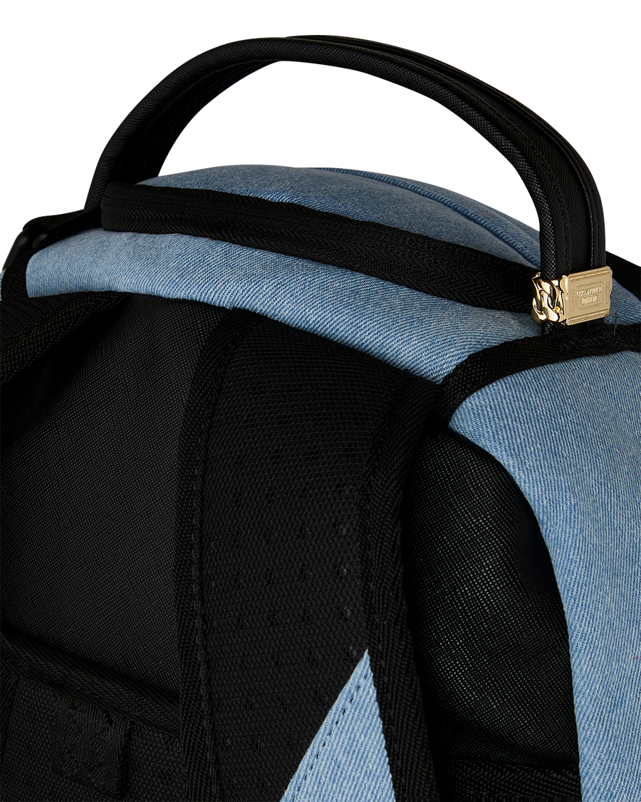 DENIM TEAR 3 AM PATCHES BACKPACK