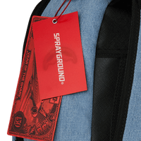 DENIM TEAR 3 AM PATCHES BACKPACK