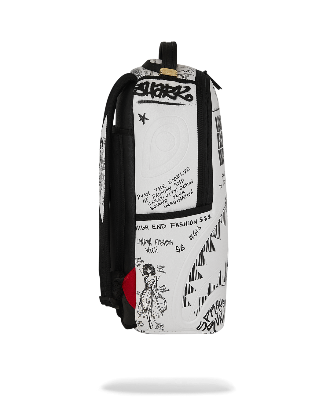 LFW SKETCHED BLACK AND WHITE DLXSV BACKPACK