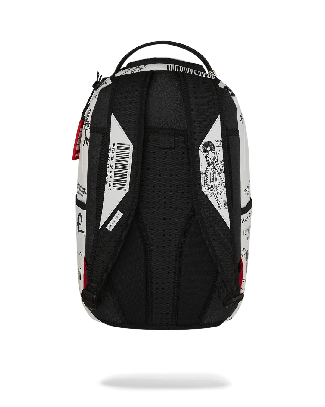 LFW SKETCHED BLACK AND WHITE DLXSV BACKPACK