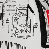 LFW SKETCHED BLACK AND WHITE DLXSV BACKPACK