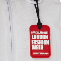 LFW WHITE LEATHER CHAIN DLXSV BACKPACK